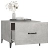 Tables basses avec pieds en métal 2 pcs Gris béton 50x50x40 cm 627549627549