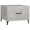Tables basses avec pieds en métal 2 pcs Gris béton 50x50x40 cm 627549627549