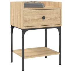 Tables de chevet 2pcs chêne sonoma 40,5x31x60cm bois ingénierie 627552627552