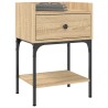Tables de chevet 2pcs chêne sonoma 40,5x31x60cm bois ingénierie 627552627552
