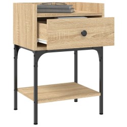 Tables de chevet 2pcs chêne sonoma 40,5x31x60cm bois ingénierie 627552627552
