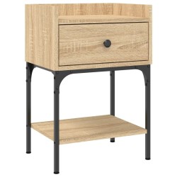 Tables de chevet 2pcs chêne sonoma 40,5x31x60cm bois ingénierie 627552627552
