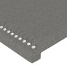 Tête de lit à LED Gris foncé 200x5x78/88 cm Tissu 627555627555