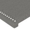 Tête de lit à LED Gris foncé 103x16x118/128 cm Tissu 627556627556