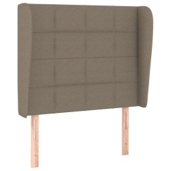 Tête de lit avec oreilles Taupe 103x23x118/128 cm Tissu  627557627557