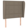 Tête de lit avec oreilles Taupe 103x23x118/128 cm Tissu  627557627557