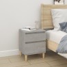 Tables de chevet 2 pcs Gris béton 40x35x50 cm 627558627558
