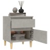 Tables de chevet 2 pcs Gris béton 40x35x50 cm 627558627558