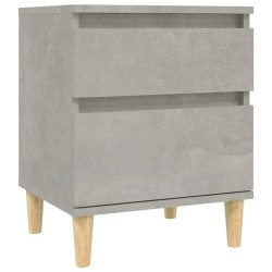 Tables de chevet 2 pcs Gris béton 40x35x50 cm 627558627558