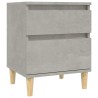 Tables de chevet 2 pcs Gris béton 40x35x50 cm 627558627558