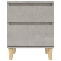 Tables de chevet 2 pcs Gris béton 40x35x50 cm 627558627558