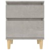 Tables de chevet 2 pcs Gris béton 40x35x50 cm 627558627558