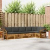 Ensemble de canapé d'angle 6 pcs Naturel et Anthracite 627559627559