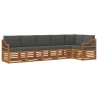 Ensemble de canapé d'angle 6 pcs Naturel et Anthracite 627559627559