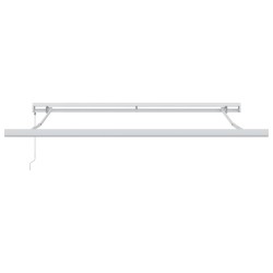Auvent rétractable Blanc 300 x 250 cm Toile et Aluminium 627563627563