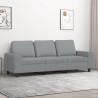 Canapé à 3 places Gris clair 180 cm Tissu 627574627574