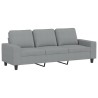 Canapé à 3 places Gris clair 180 cm Tissu 627574627574