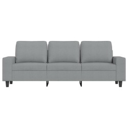 Canapé à 3 places Gris clair 180 cm Tissu 627574627574