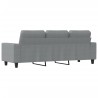 Canapé à 3 places Gris clair 180 cm Tissu 627574627574