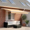Auvent rétractable Sable 300 x 250 cm Toile et Aluminium 627578627578
