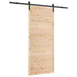 Porte coulissante Naturel 80 x 208 cm Bois de pin massif 627579627579