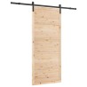 Porte coulissante Naturel 80 x 208 cm Bois de pin massif 627579627579