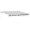Auvent rétractable Gris clair et blanc 300 x 250 cm 627580627580