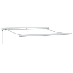 Auvent rétractable Gris clair et blanc 300 x 250 cm 627580627580
