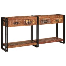 Tables console avec tiroir 2 pcs Multicolore 161 x 33 x 75 cm 627582627582