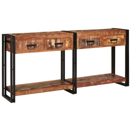 Tables console avec tiroir 2 pcs Multicolore 161 x 33 x 75 cm 627582627582