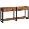 Tables console avec tiroir 2 pcs Multicolore 161 x 33 x 75 cm 627582627582