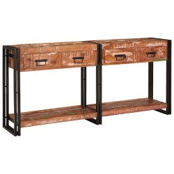 Tables console avec tiroir 2 pcs Multicolore 161 x 33 x 75 cm 627582627582