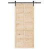 Porte coulissante Naturel 80 x 208 cm Bois de pin massif 627584627584