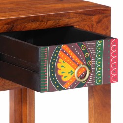 Tables de chevet 2 pcs 40x40x36 cm bois d'acacia massif 627585627585