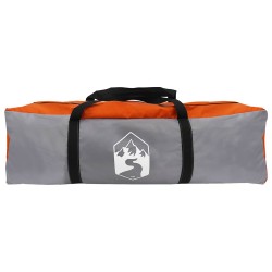 Tente Tipi Gris et orange 250 x 250 cm Polyester et Acier 627586627586