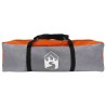 Tente Tipi Gris et orange 250 x 250 cm Polyester et Acier 627586627586