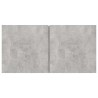 Meubles TV suspendus 2 pcs Gris béton 60x30x30 cm 627592627592