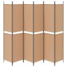 Paravent à 6 panneaux Beige 300 x 220 cm Tissu 627593627593