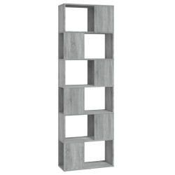 Bibliothèque/Séparateur de pièce Sonoma gris 60x24x186 cm 627601627601