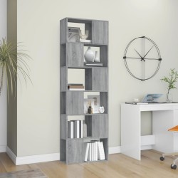 Bibliothèque/Séparateur de pièce Sonoma gris 60x24x186 cm 627601627601