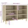 Buffet chêne sonoma 103,5x35x70 cm bois d'ingénierie 627602627602