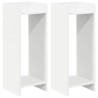 Support de Plante 2 pc Blanc 30 x 30 x 80 cm Bois d’ingénierie 627606627606