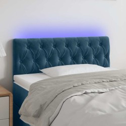 Tête de lit à LED Bleu foncé 90x7x78/88 cm Velours 627607627607