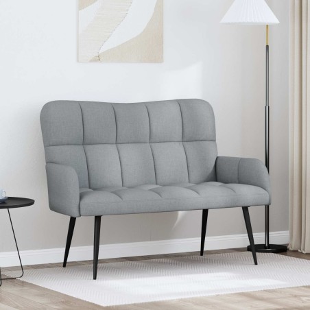 Sofa 2 places Gris clair 115 x 61 x 87 cm Tissu 627622627622