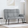 Sofa 2 places Gris clair 115 x 61 x 87 cm Tissu 627622627622