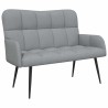 Sofa 2 places Gris clair 115 x 61 x 87 cm Tissu 627622627622