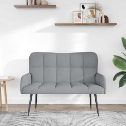 Sofa 2 places Gris clair 115 x 61 x 87 cm Tissu 627622627622
