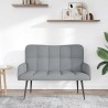 Sofa 2 places Gris clair 115 x 61 x 87 cm Tissu 627622627622