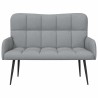 Sofa 2 places Gris clair 115 x 61 x 87 cm Tissu 627622627622