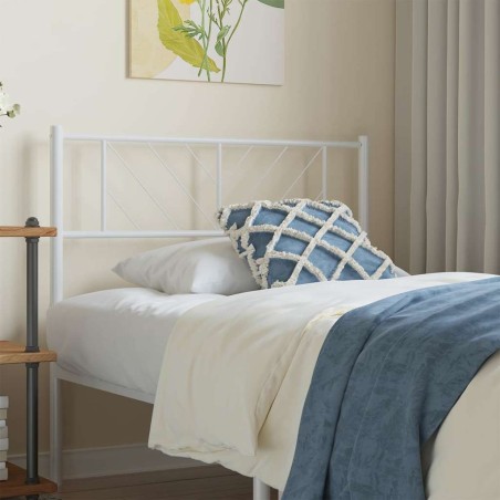 Tête de lit de remplacement métal blanc 90 cm 627624627624